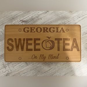 GA license plate theme charcuterie board